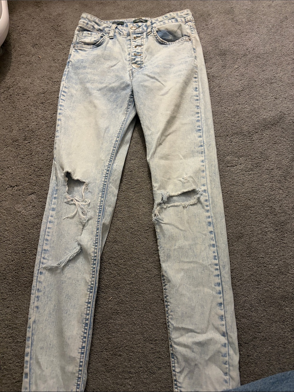 wild fable Light Blue Distressed Skinny Jeans